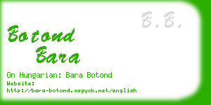 botond bara business card